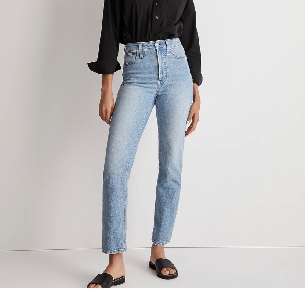 Perfect Vintage straight jean in Ferman wash by Madewell.